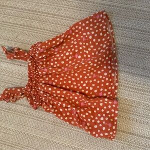 Cat & Jack Red and Pink Polka Dot Blouse